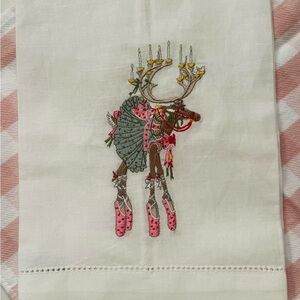Christmas design Tea Towel, Dash Away Dancer & Vixen, Patience Brewster